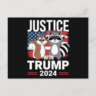 Recht Voor Peanut Win Trump 2024 Briefkaart