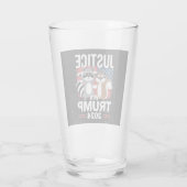 Recht Voor Peanut Win Trump 2024 Glas (Achterkant)