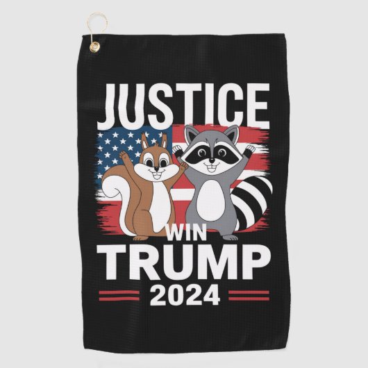 Recht Voor Peanut Win Trump 2024 Golfhanddoek (Voorkant)