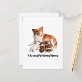 Recht voor Wang Wang Briefkaart