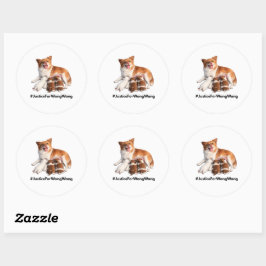 Recht voor Wang Wang Ronde Sticker