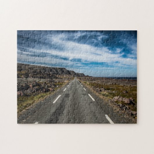 Recht Weg Landscap Foto Legpuzzel (Horizontaal)