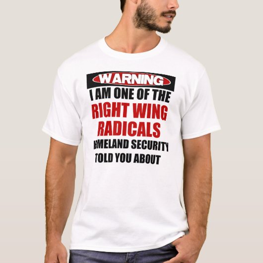Recht Wing Radical T-shirt (Voorkant)