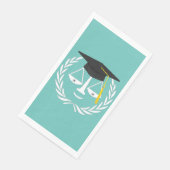 Rechtbank afstuderen servet (Hoek)