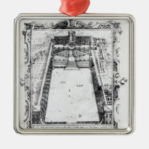 Rechtbank Belvedere bij het Vaticaan Rome, 1581 Metalen Ornament