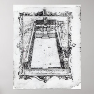 Rechtbank Belvedere bij het Vaticaan Rome, 1581 Poster