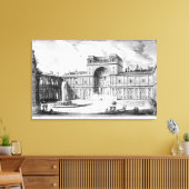 Rechtbank Belvedere in Vaticaan Rome Canvas Afdruk (Insitu (Woonkamer))