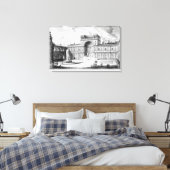 Rechtbank Belvedere in Vaticaan Rome Canvas Afdruk (Insitu (Slaapkamer))