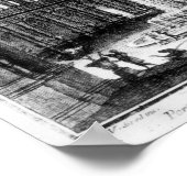 Rechtbank Belvedere in Vaticaan Rome Poster (Hoek)