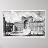 Rechtbank Belvedere in Vaticaan Rome Poster (Voorkant)