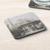 Rechtbank en fontein van de Sofia, Istanbul, engra Drankjes Onderzetter (Linkerzijde)