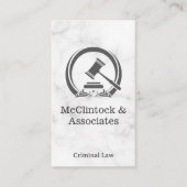 Rechtbank Hamer | Advocaat Afsprakenkaartje (Voorkant)