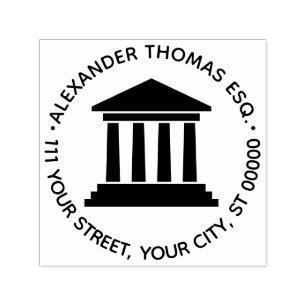 Rechtbank Jurist Advocaat Rechter NF Naam Adres Zelfinktende Stempel