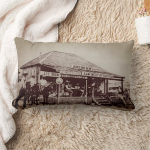 Rechtbank Saloon van Judge Roy Bean Langtry Texas Kussen