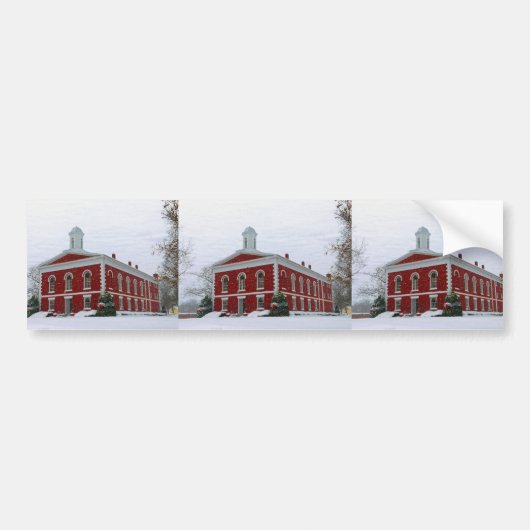 Rechtbank Sneeuw Bumpersticker (Voorkant)