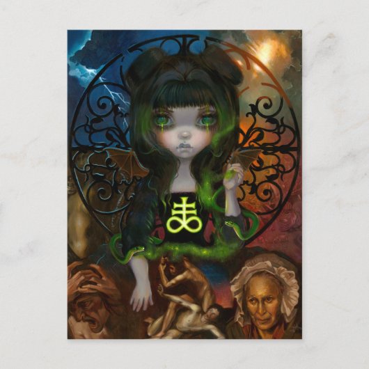 "Rechtbank Unseelie: Envy" ©Jasmine Becket-Griffit Briefkaart (Voorkant)