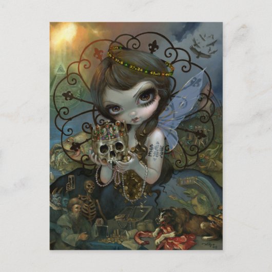 "Rechtbank Unseelie: Greed" Briefkaart (Voorkant)