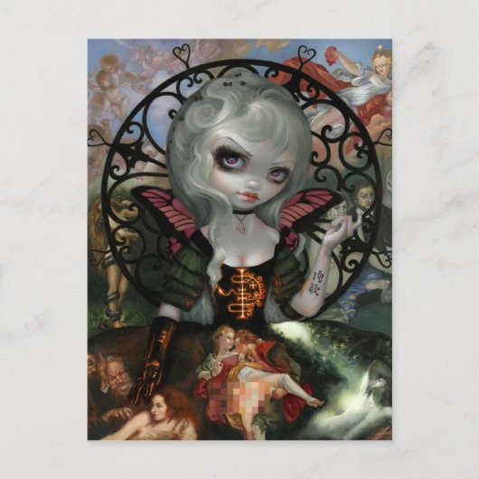 "Rechtbank Unseelie:  Lust Briefkaart (Voorkant)