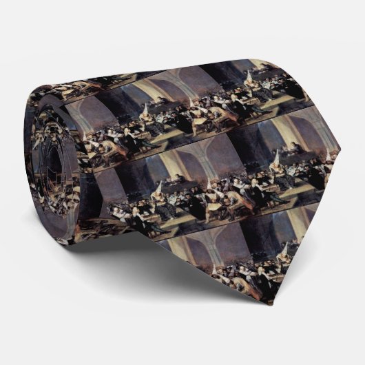 Rechtbank van de verwerping door Francisco de Goya Stropdas (Opgerold)