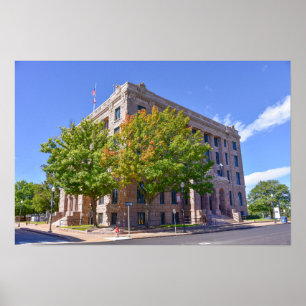 Rechtbank van Lamar County, Paris, Texas Poster