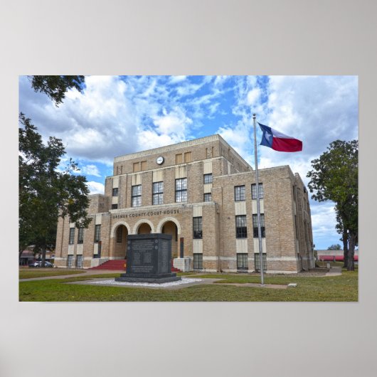 Rechtbank van Upshur County, Gilmer, Texas Poster (Voorkant)