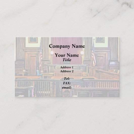 Rechtbank Visitekaartje (Voorkant)