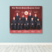 Rechtbanken en zegel van het Amerikaanse Hooggerec Canvas Afdruk (Insitu (Houten vloer))