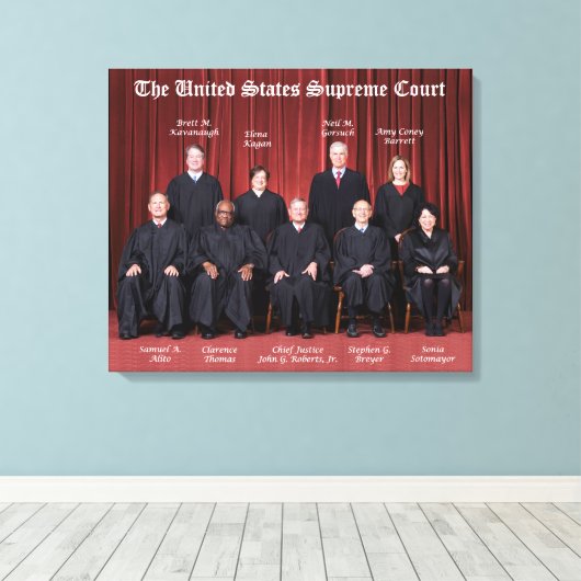 Rechtbanken van het Hooggerechtshof van de Verenig Canvas Afdruk (Insitu (Houten vloer))