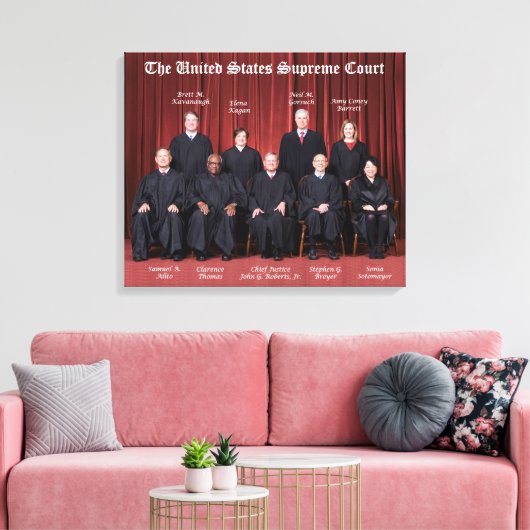 Rechtbanken van het Hooggerechtshof van de Verenig Canvas Afdruk (Insitu (Woonkamer))