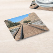 Rechtdoor de lijn - Onderzetter van de bergspoorwe (Schuin)