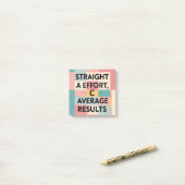 Rechte A-inspanning, C gemiddeld resultaat | Grapp Post-it® Notes (Op bureau)