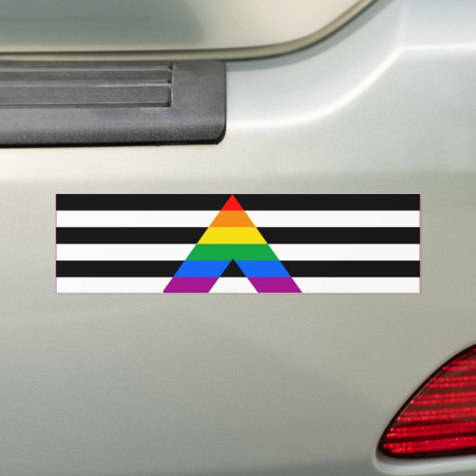 RECHTE ALLY FLAG BAR BUMPERSTICKER (Op auto)
