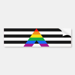 RECHTE ALLY FLAG BAR BUMPERSTICKER