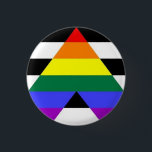 Rechte Ally Flag Button<br><div class="desc">Krijg één voor uzelf of uw bondgenoten aan show dat u de LGBT gemeenschap steunt</div>