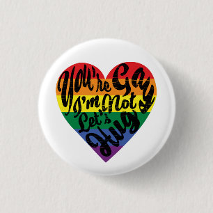 Rechte Ally Hug Ronde Button 3,2 Cm