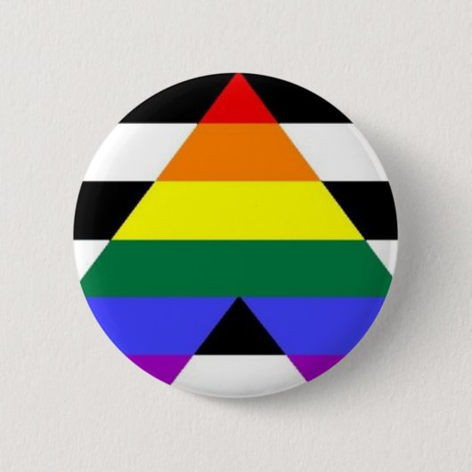Rechte Ally Pride Button (Voorkant)