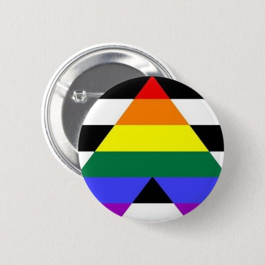 Rechte Ally Pride Button (Voorkant /achterkant)