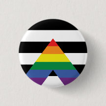 Rechte Ally Pride Flag Button