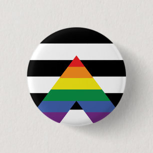 Rechte Ally Pride Flag Button