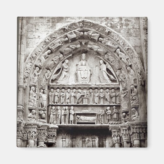 Rechte baai van het Royal Portal, midden 12e eeuw Magneet (Voorkant)