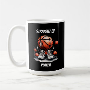 Rechte Basketballspeler Koffiemok