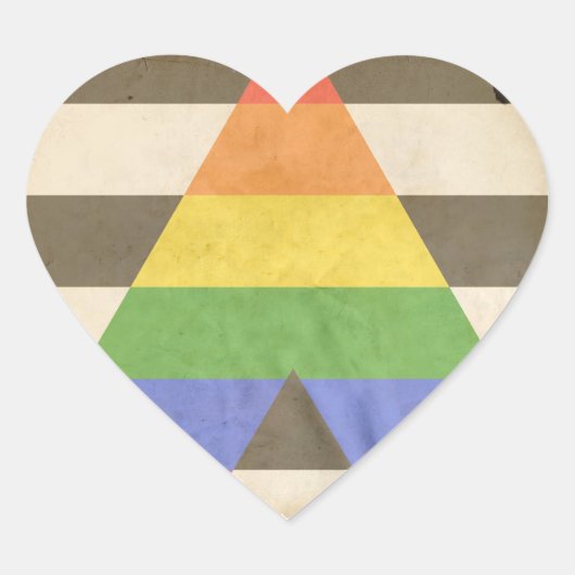 rechte bondgenoot hart sticker (Voorkant)