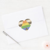 rechte bondgenoot hart sticker (Envelop)