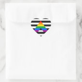 Rechte Bondgenoot Pride Hart Sticker (Tas)