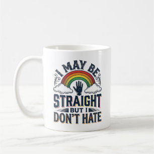 Rechte Bondgenoot Pride Regenboog Vintage Vector D Koffiemok
