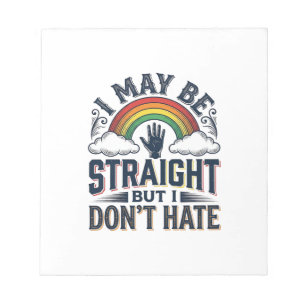 Rechte Bondgenoot Pride Regenboog Vintage Vector D Notitieblok