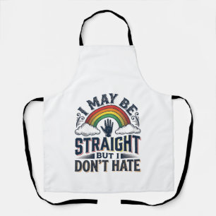 Rechte Bondgenoot Pride Regenboog Vintage Vector D Schort