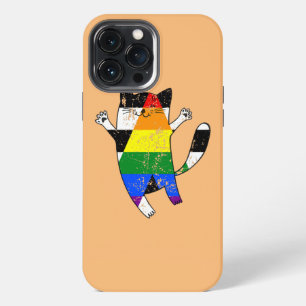 Rechte Bondgenoot Pride Vlag Grappige Kat Rechte B iPhone 13 Pro Max Hoesje
