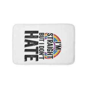 Rechte Bondgenoot Regenboog Vintage Typografie Shi Badmat