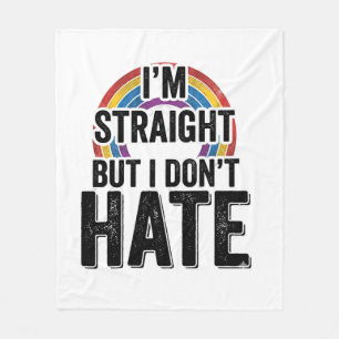 Rechte Bondgenoot Regenboog Vintage Typografie Shi Fleece Deken